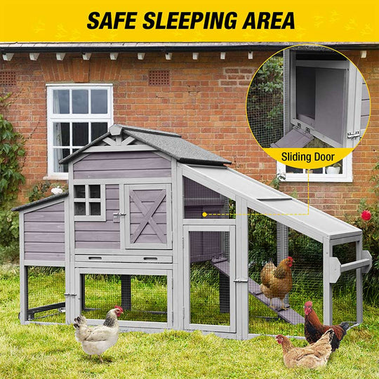 Aivituvin-AIR29-Y Metal Chicken Coop Extension Run ,Combine with AIR27 AIR31 AIR32-D (Inner Space 14.36ft²)