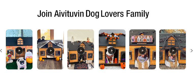 Iron Frame Wooden Dog House with Asphalt Roof | Chew-Proof