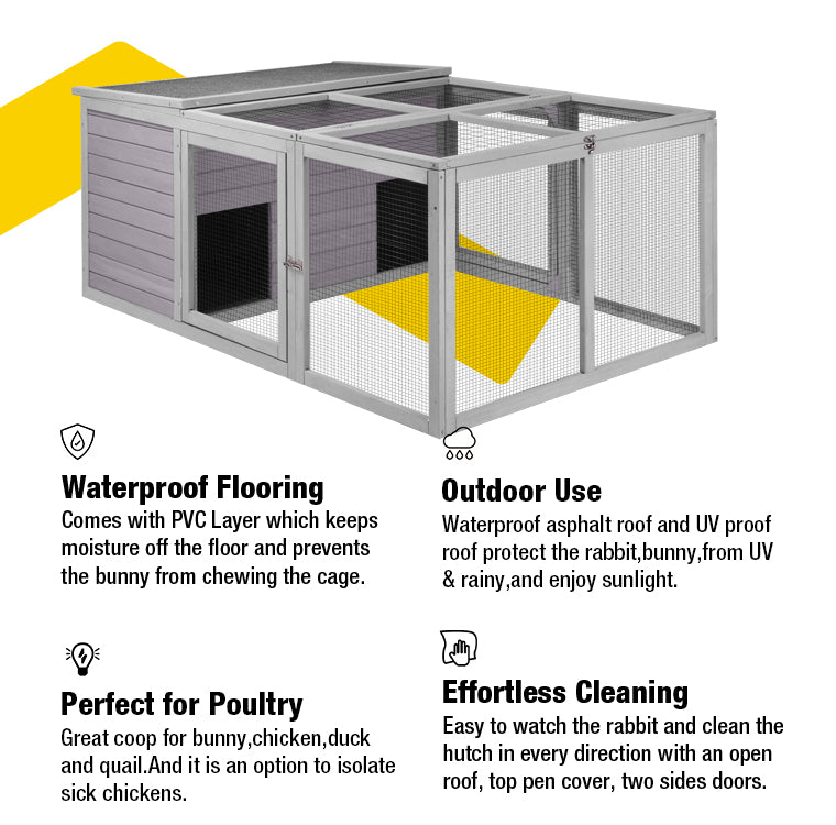 Flooring for outlet outdoor rabbit run