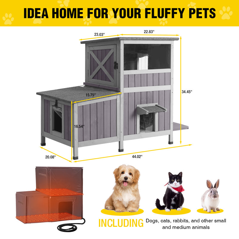 Aivituvin-AIR7033-IN-HP Heated Winter-Proof Feral Cat House | Insulation Liner