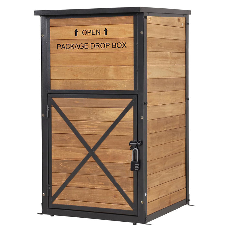 Aivituvin-AIR7011 Aivituvin Secure Fir Wood Package Delivery Box| Anti-Theft Parcel Drop Boxes
