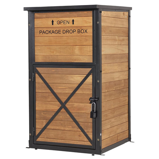 Aivituvin-AIR7011 Aivituvin Secure Fir Wood Package Delivery Box| Anti-Theft Parcel Drop Boxes