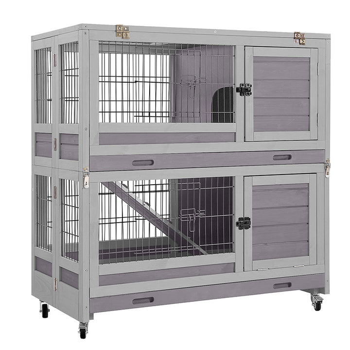 Aivituvin Outdoor Rabbit Hutch Bunny Cage
