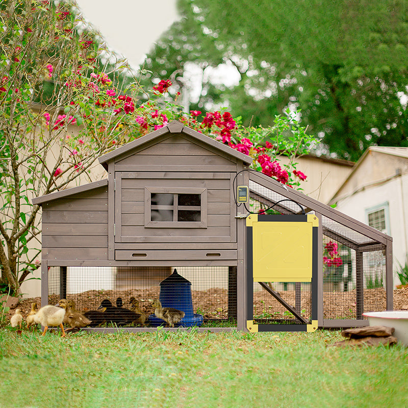 Aivituvin Wooden Chicken Coop on Wheels AIR23, Backyard Chicken Cage for 2-3 Hens