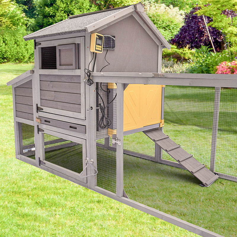 Aivituvin Chicken Tractor AIR27, Wooden Chicken House for 2-4 Hens, 23.03ft²