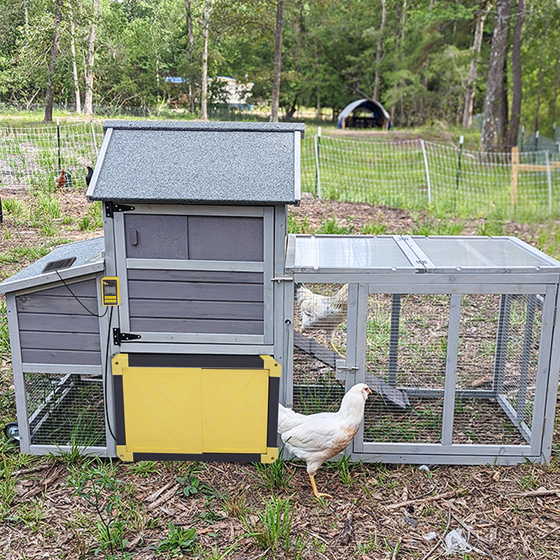 Aivituvin Chicken Tractor AIR27, Wooden Chicken House for 2-4 Hens, 23.03ft²