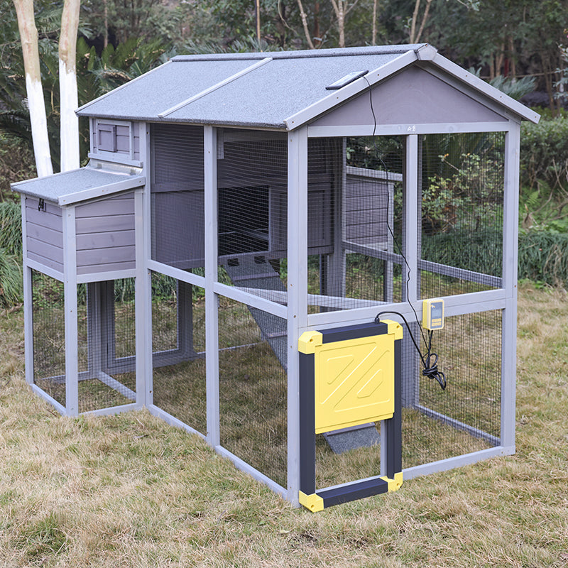 Aivituvin Large Chicken Coop AIR48, Chicken House with Large Run for 6–8 Chickens
