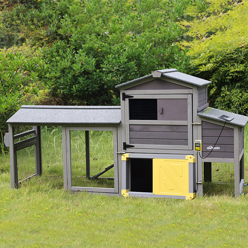 Aivituvin Mobile Chicken Tractor AIR61, Chicken Coops on Wheels for 2-3 Chickens, 18.49ft²