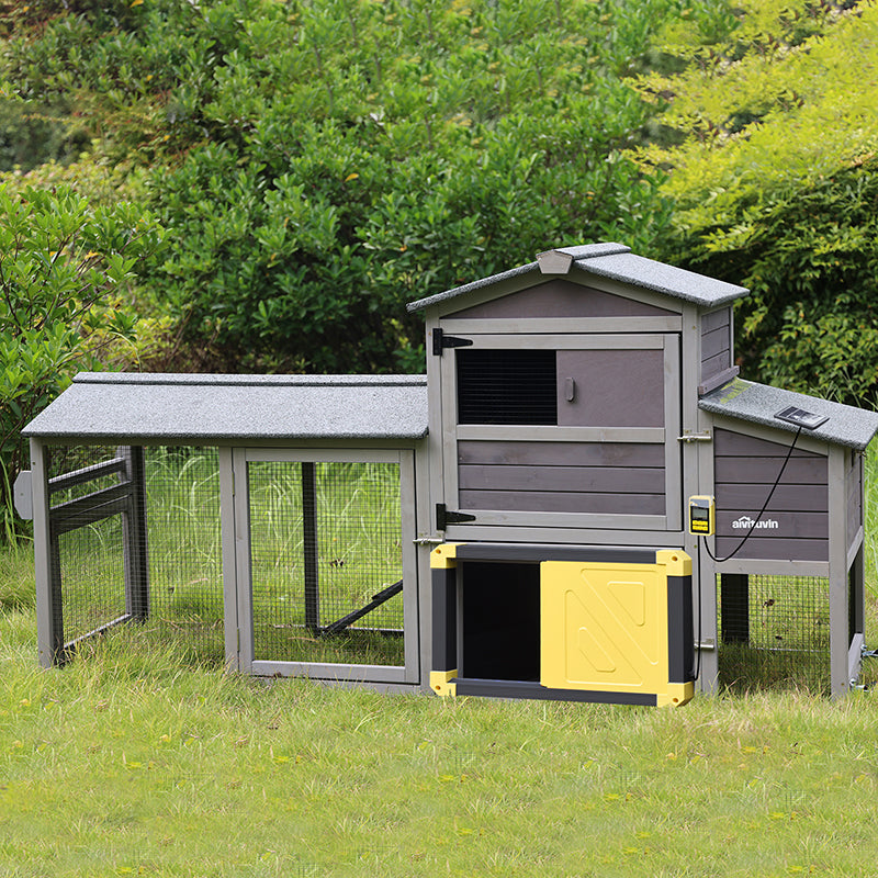 Aivituvin Mobile Chicken Tractor AIR61, Chicken Coops on Wheels for 2-3 Chickens, 18.49ft²