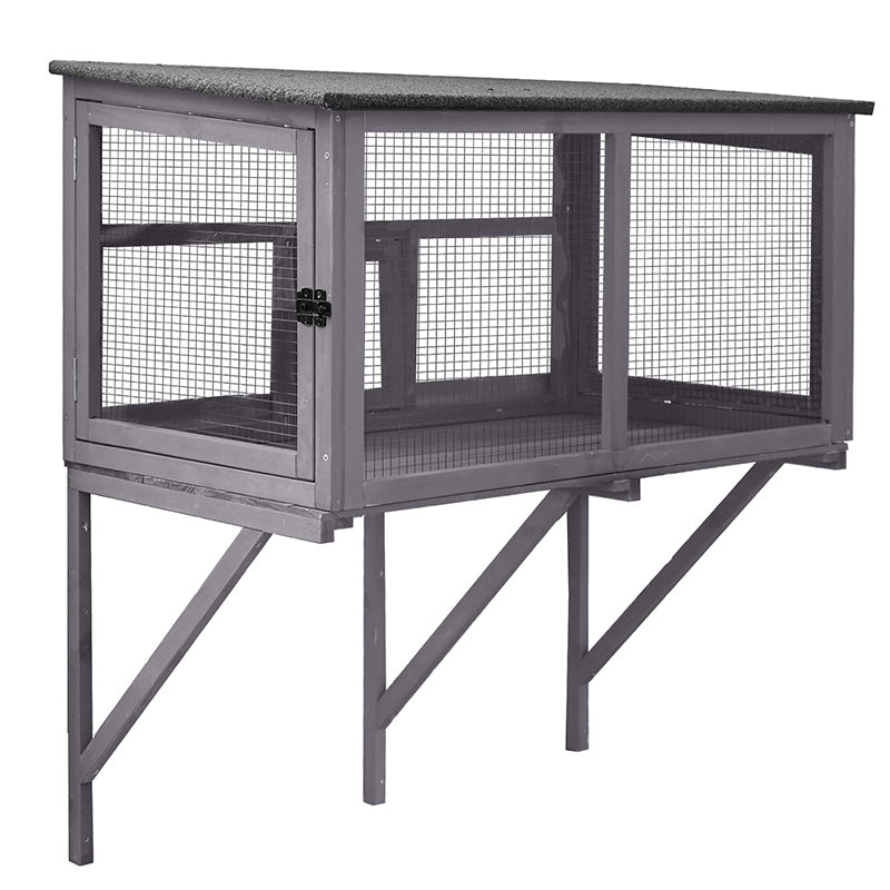 Aivituvin Wooden Window Cat Catio AIR7016, Waterproof Outdoor Cat Catio
