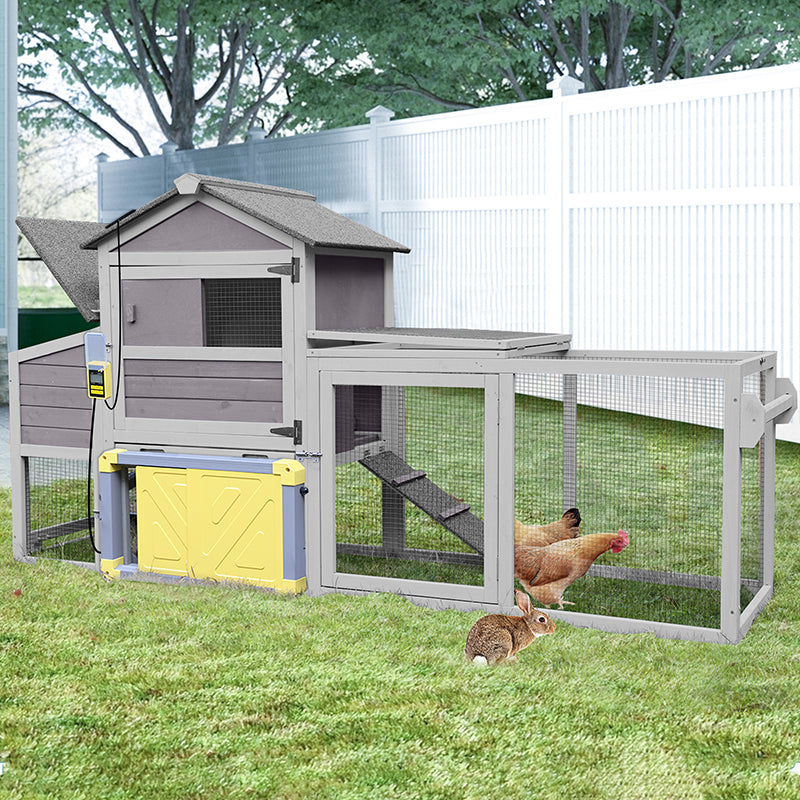 Aivituvin Mobile Chicken Tractor AIR72, Chicken Coop for 2-3 Chickens,12.33ft²