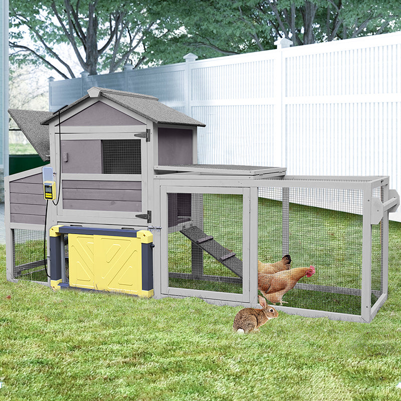 Aivituvin Mobile Chicken Tractor AIR72, Chicken Coop for 2-3 Chickens,12.33ft²