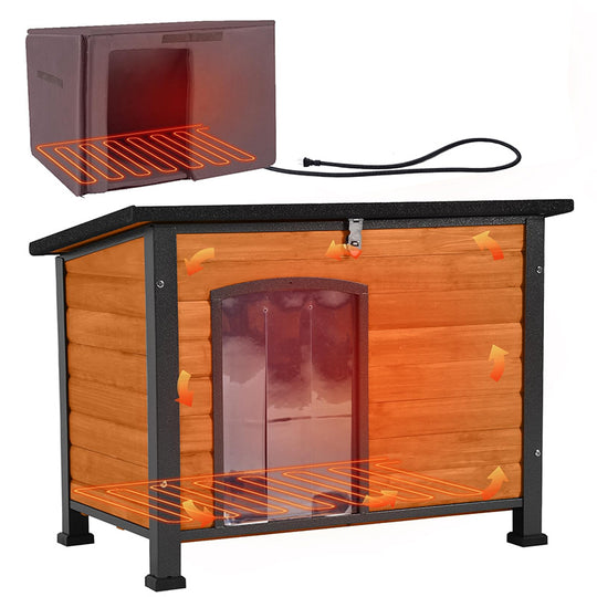 Aivituvin-AIR73/74/75/76-IN-HP Heated Outdoor Dog House| Removable Liner and Heating Pad
