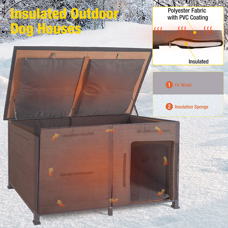 Aivituvin-AIR63/64-IN Extra Large Insulated Dog House| Soft Liner Inside