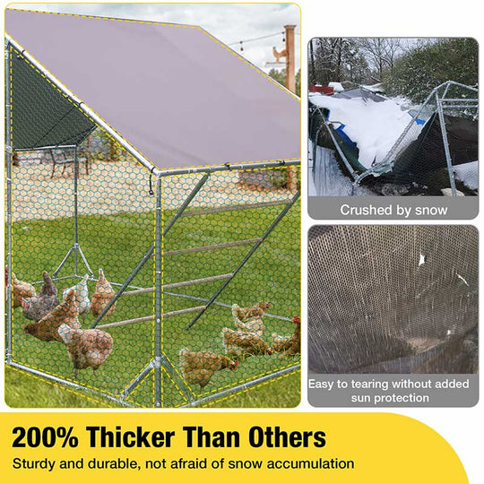 Aivituvin-AIR7022 Large Metal Chicken Run for Chickens, Ducks, Rabbits, and Small Animals