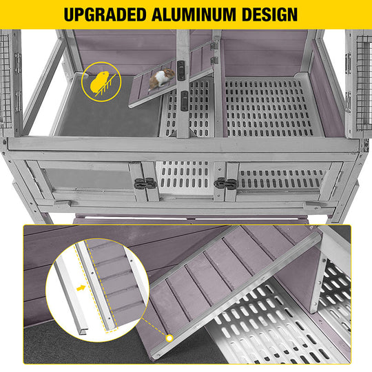 Aivituvin-AIR62 Large Guinea Pig Cages| Wooden Guinea Pig Habitat