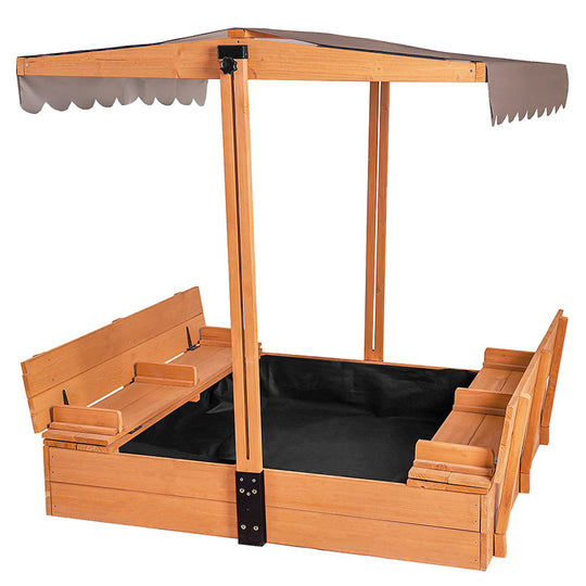 Aivituvin-GUT05 Kids Sandbox With Cover and Bench