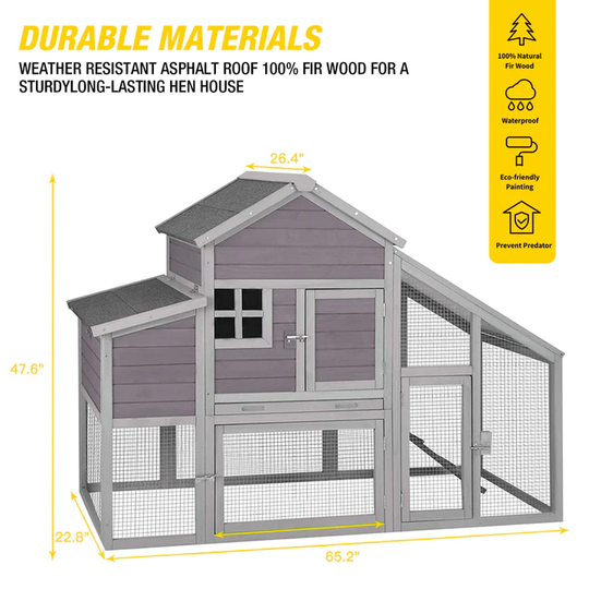 Morgete Metal Chicken Run, Expanded Enclosure Extension with AIR27, AIR31, AIR32