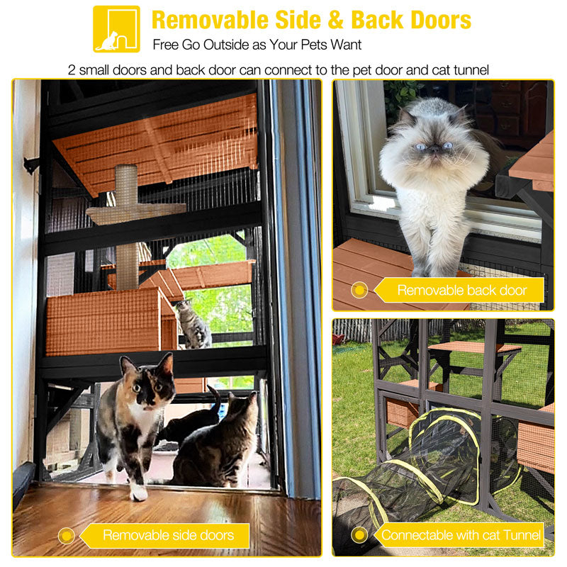 Aivituvin Walk-in Cat Enclosure AIR37-M, 62.6