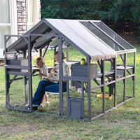 Aivituvin-AIR52 Outdoor Cat Run | Large Cat Enclosure