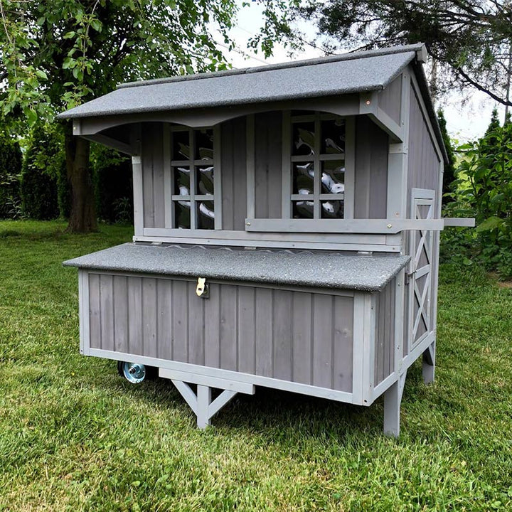Aivituvin Large Chicken Coop With Run for Raising Backyard Chickens