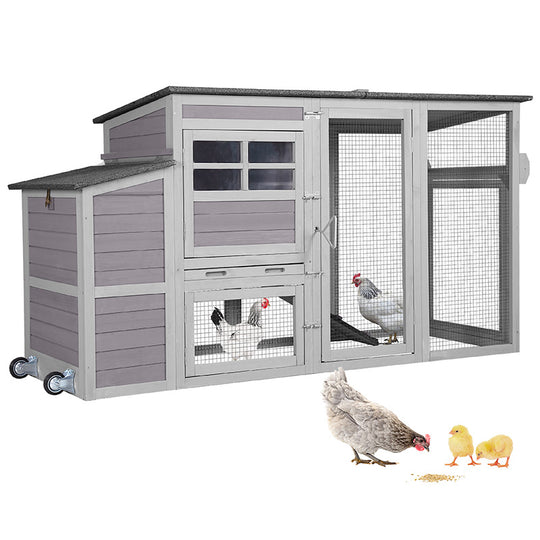 Aivituvin-AIR29-Y Metal Chicken Coop Extension Run ,Combine with AIR27 AIR31 AIR32-D (Inner Space 14.36ft²)