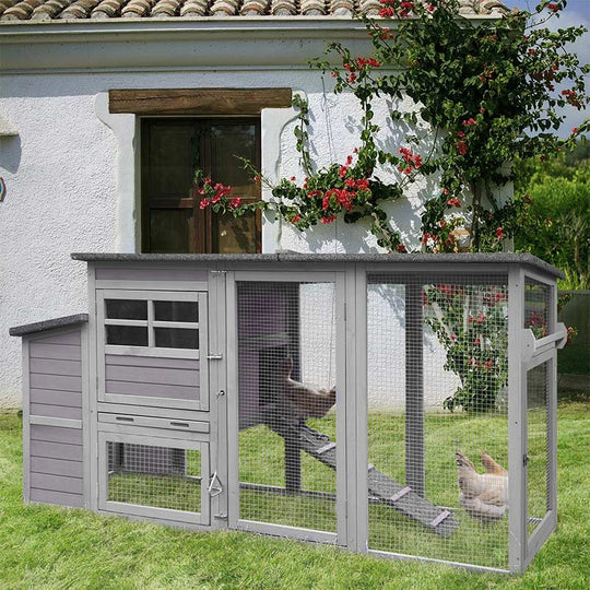 Aivituvin-AIR29-Y Metal Chicken Coop Extension Run ,Combine with AIR27 AIR31 AIR32-D (Inner Space 14.36ft²)