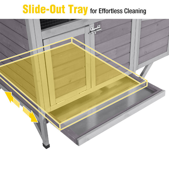 Aivituvin-AIR7020 Raised Backyard Hen House | Small Chicken House for 1-2 Chickens
