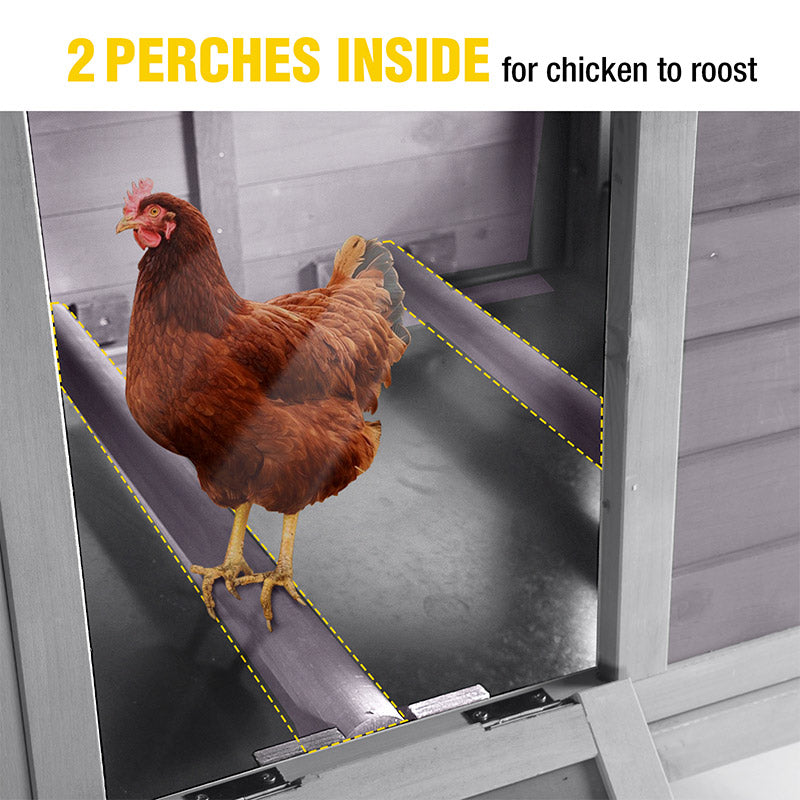 Aivituvin Raised Backyard Hen House AIR7020, Small Chicken House for 1-2 Chickens
