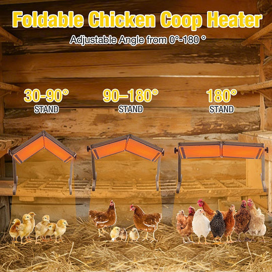 Aivituvin-AIR7035 Chicken Coop Heater | Brooder Heater with 360° Rotatable Panel