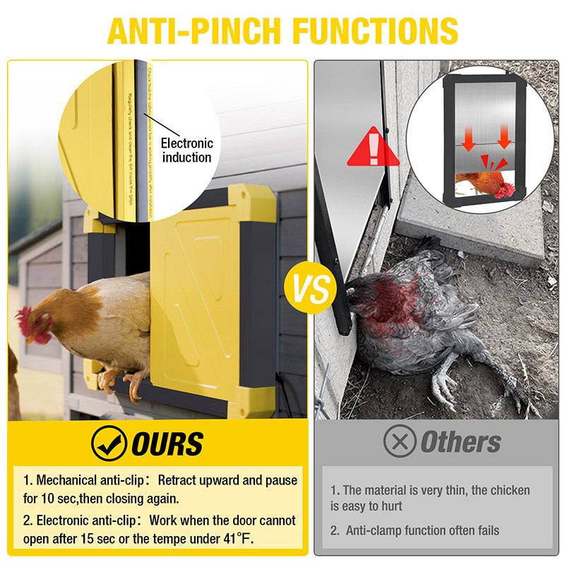 Aivituvin Large Chicken Coop AIR48, Chicken House with Large Run for 6–8 Chickens