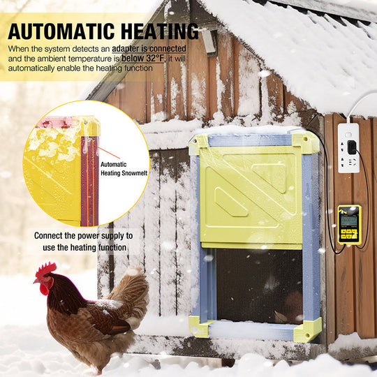 Aivituvin-AIR45 Large Hen House with Run for 4-6 Chickens