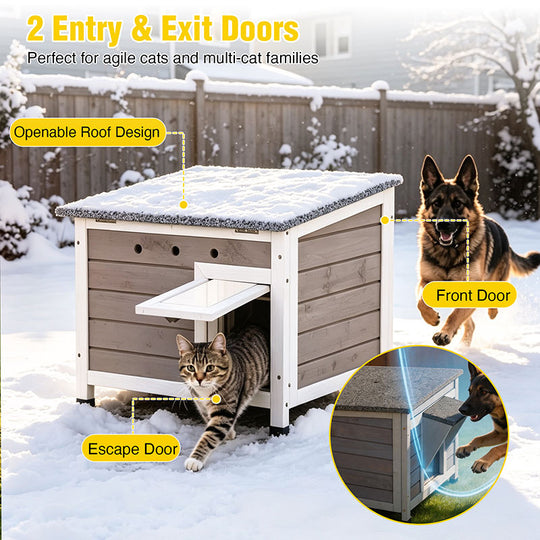 heated cat house