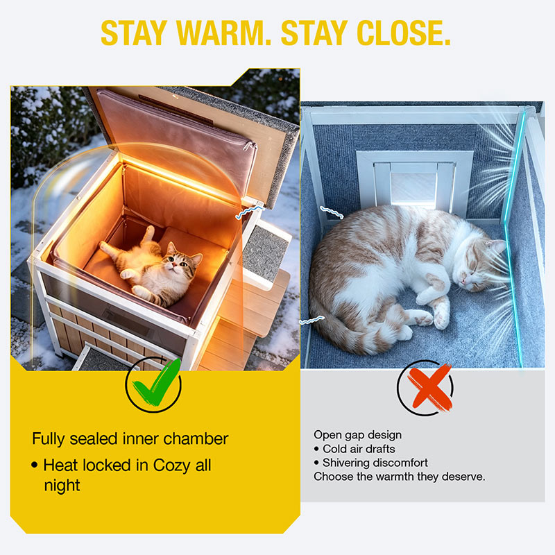 heated cat house