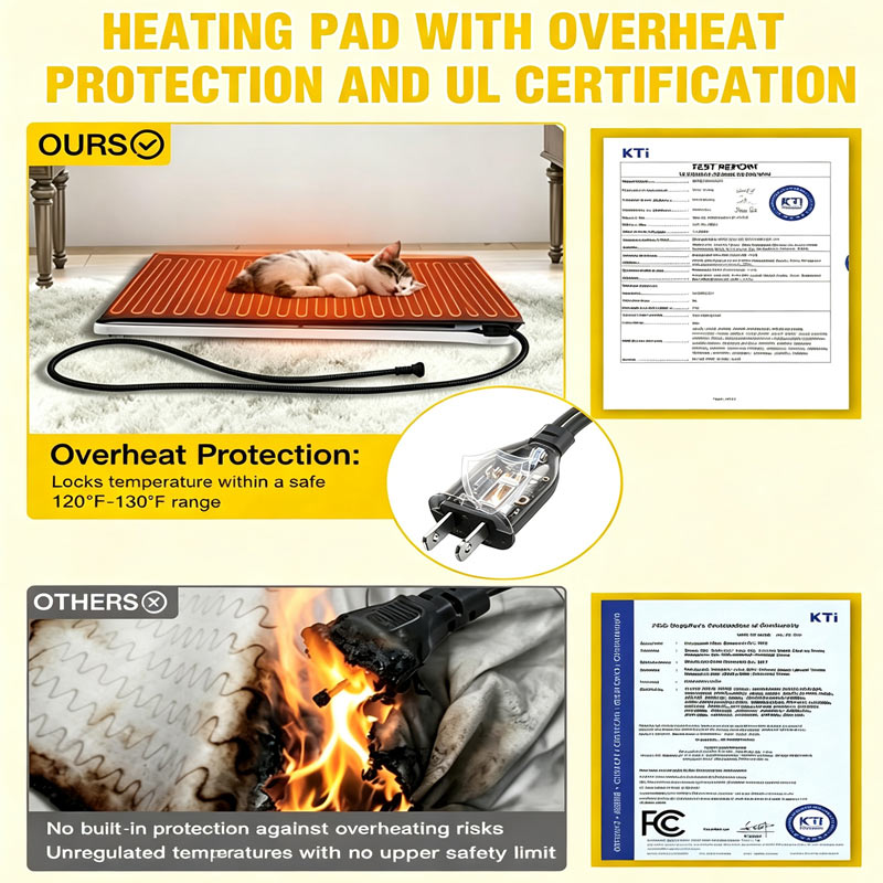 Aivituvin Wooden Heated Cat House AIR91-IN-HP with Removable Heating Pad