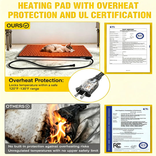 Aivituvin Wooden Heated Cat House AIR91-IN-HP with Removable Heating Pad