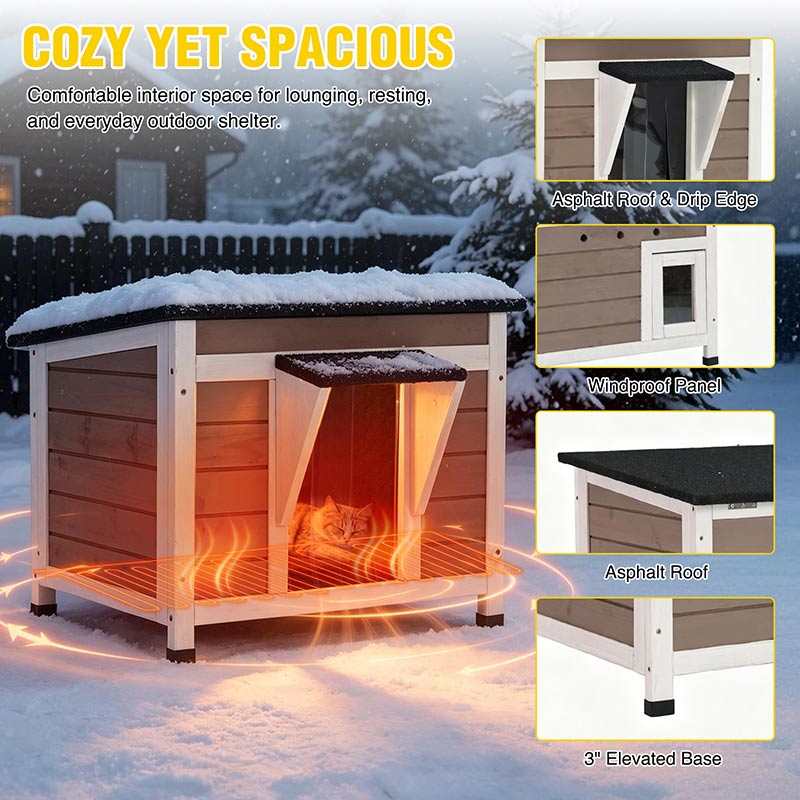 heated cat house