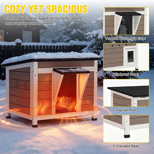 heated cat house