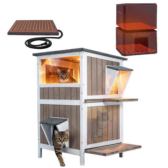 heated cat house