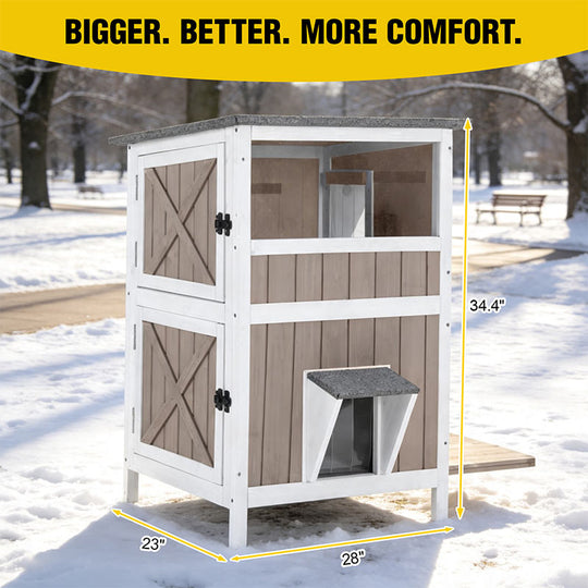 heated cat house