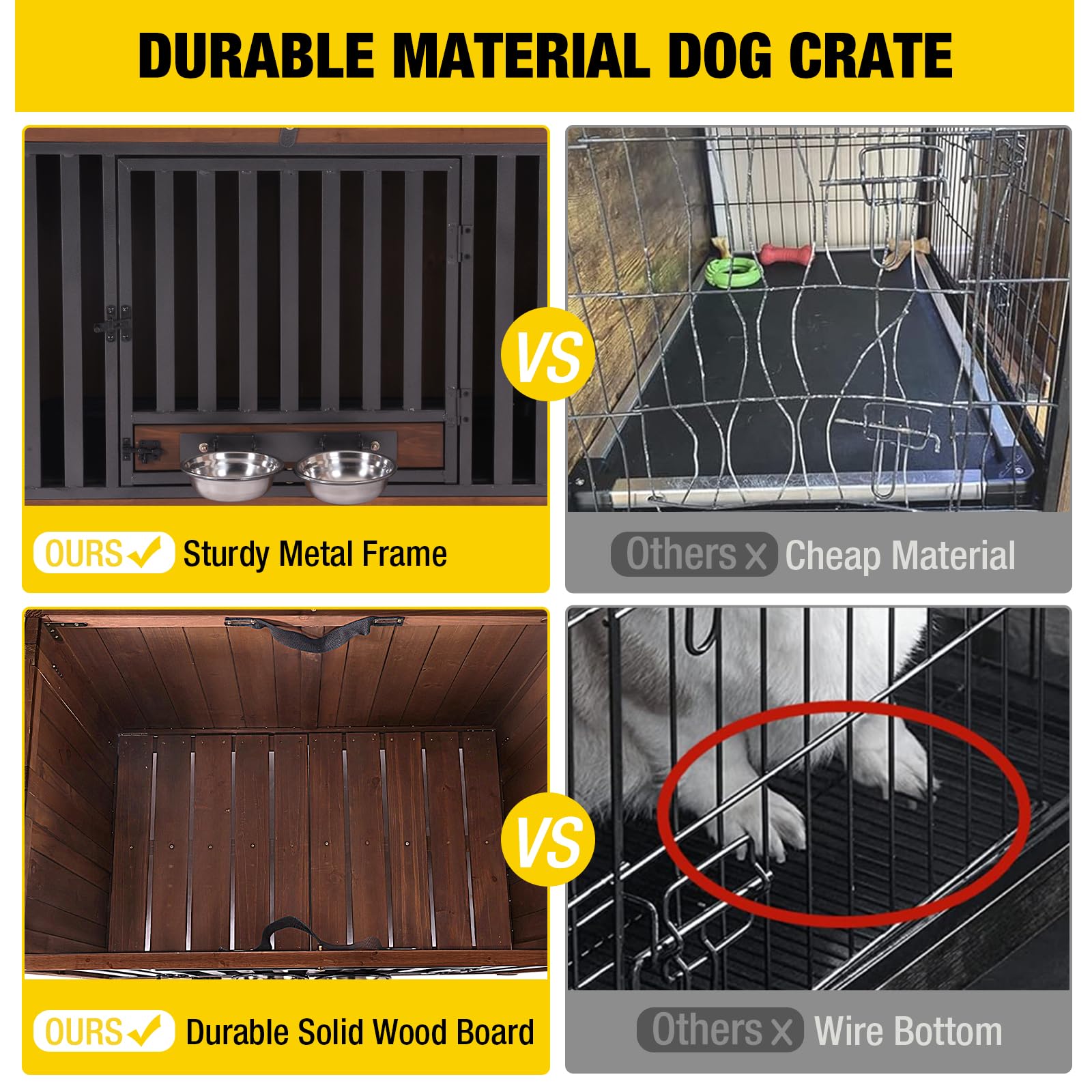 dog crate bottom metal