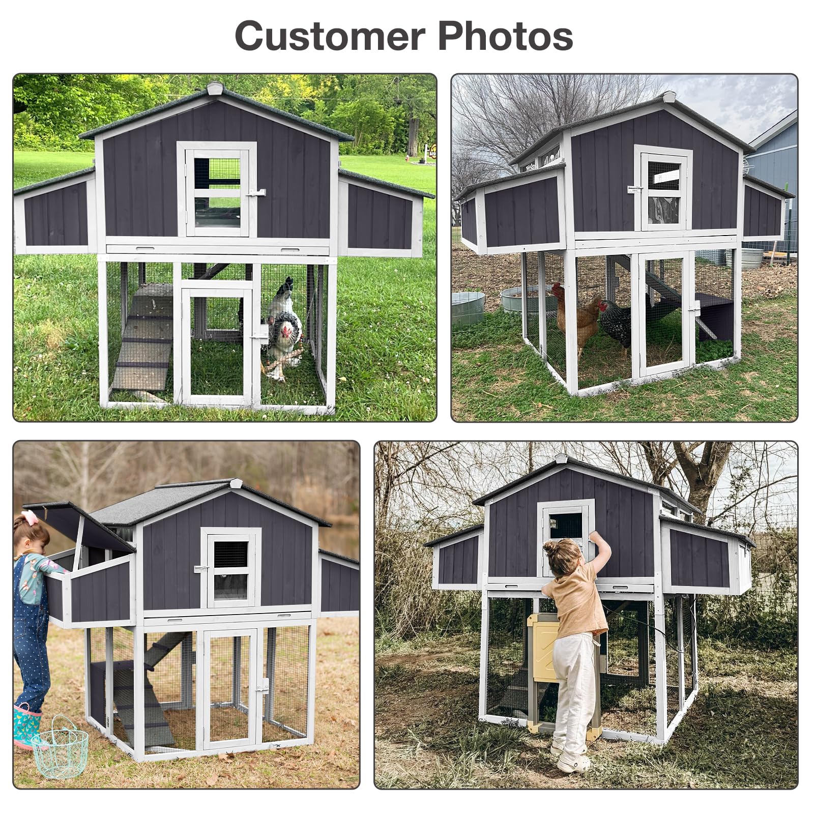 Aivituvin-AIR66 Foldable Chicken Coop for 3-4 Chickens