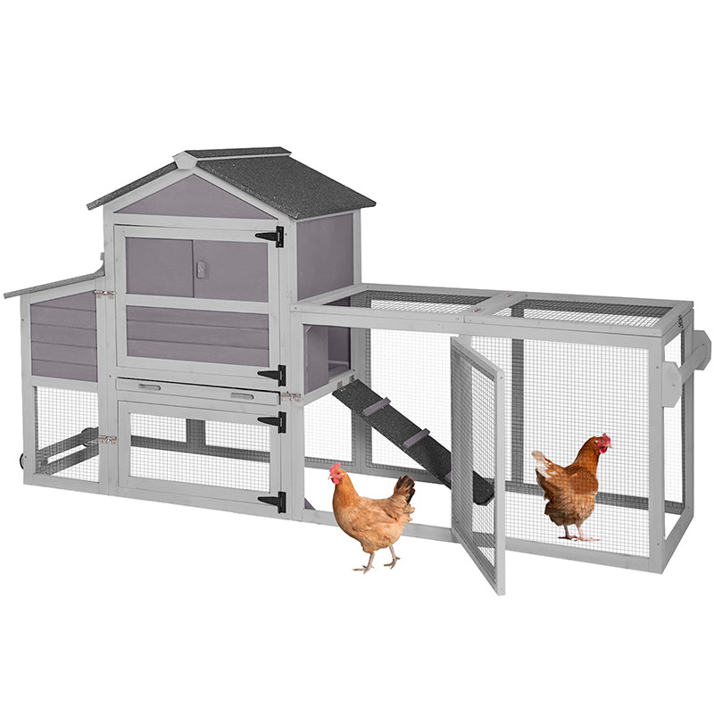 Aivituvin Large Chicken Coop With Run for Raising Backyard Chickens
