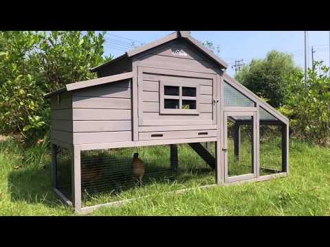 Aivituvin-AIR23 Outdoor Rabbit Hutch | Large Bunny Cage (Inner Space 15ft²)