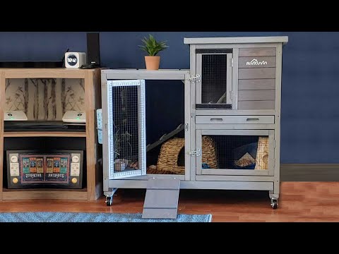 Aivituvin-AIR10 Outdoor and Indoor Bunny Hutch (Inner Space 8.3ft²)