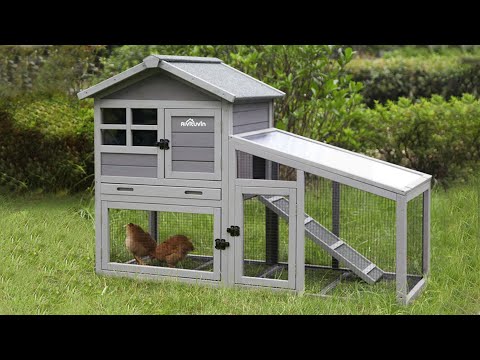 Aivituvin Outdoor Chicken Coop AIR013-B, Small Chicken Coop for 1-2 Chickens