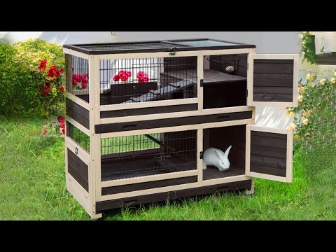Aivituvin-AIR34 Indoor and Outdoor Bunny Cage | Rabbit Hutch (Inner Space 14.1 ft²)