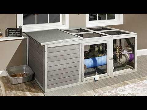Aivituvin-AIR28 Outdoor Rabbit Hutch with Runs | Waterproof Bunny Hutch (Inner Space 17.46 ft²）