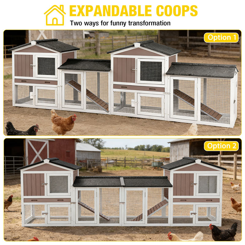 large chicken coop combination