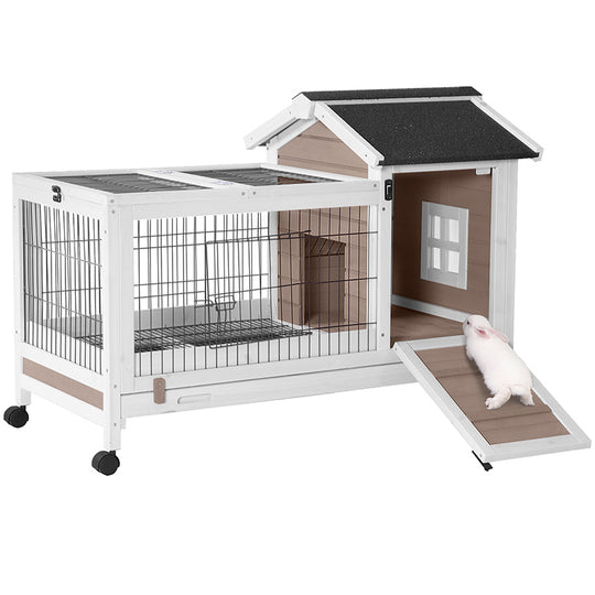 Aivituvin-AIR024 Indoor Outdoor Wooden Guinea Pig Cage
